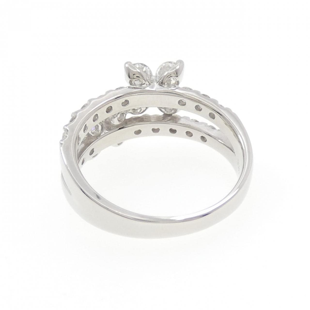 PT900 フラワー ダイヤモンド リング 1.70CT