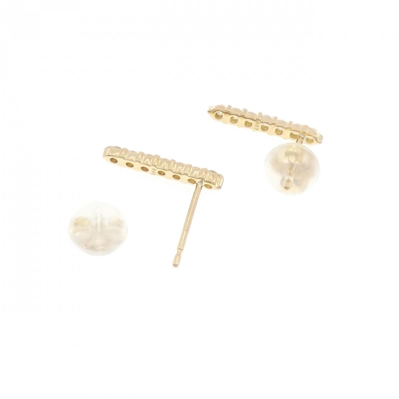 K18YG ダイヤモンド ピアス 0.14CT