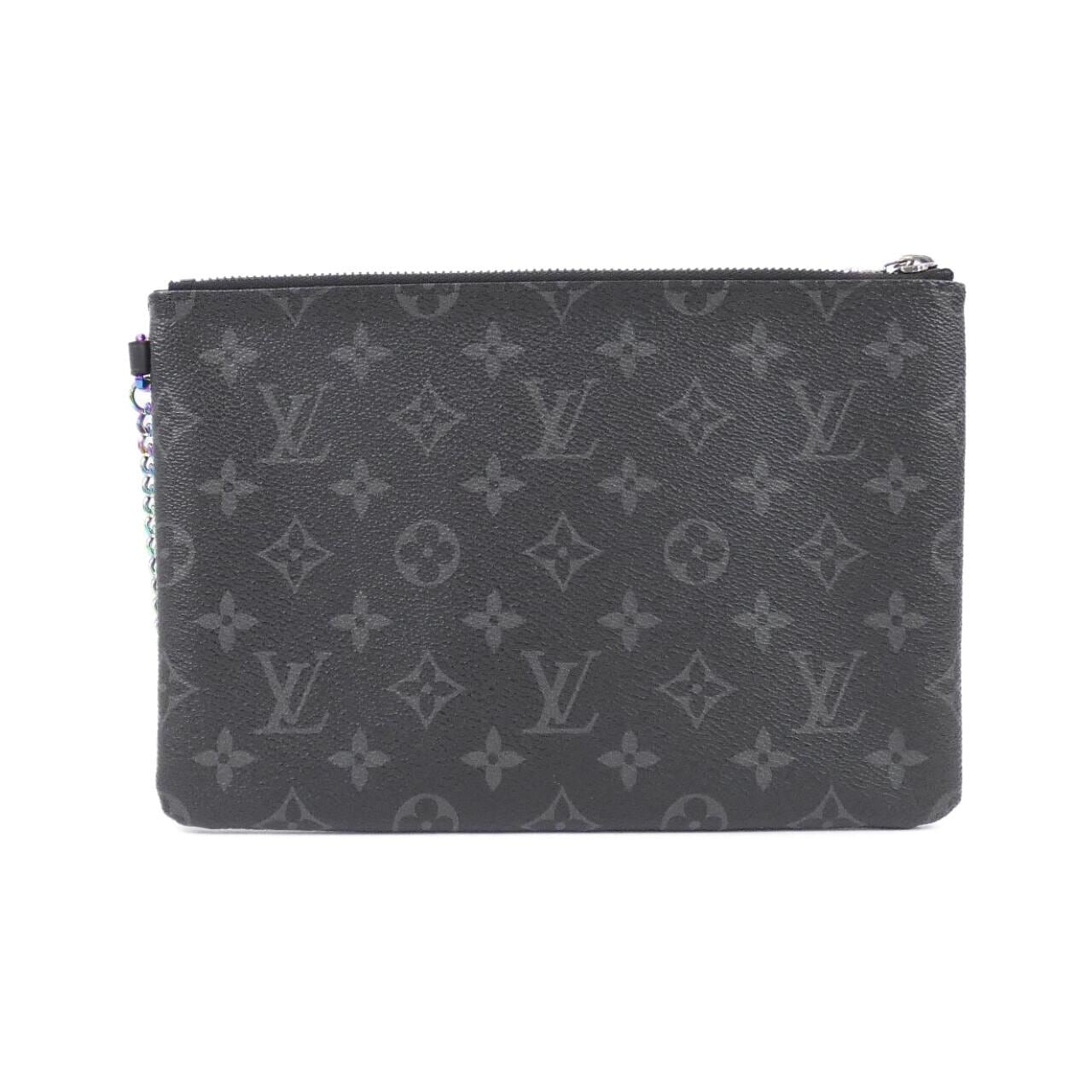 LOUIS VUITTON Monogram Eclipse Flash IPAD Pouch M64449 Pouch