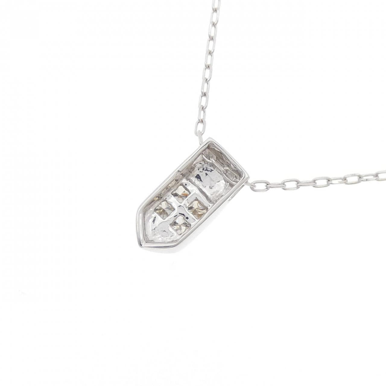 K18WG ダイヤモンド ネックレス 0.15CT