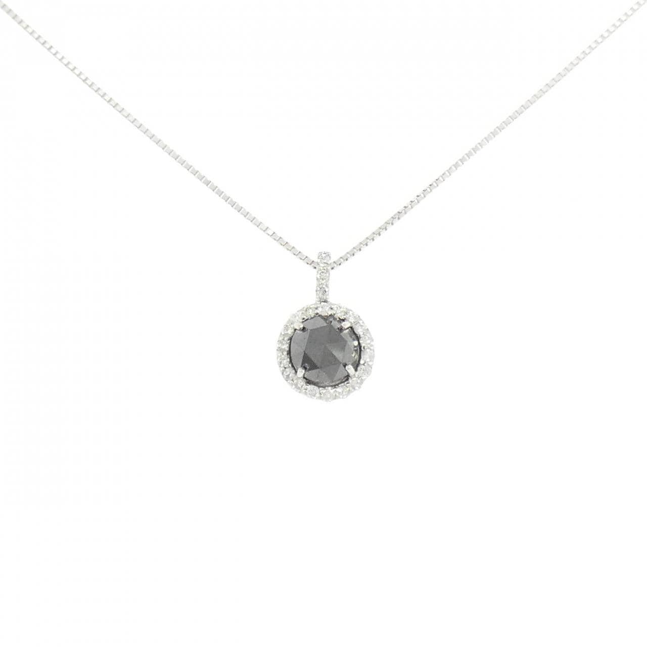 K18WG ダイヤモンド ネックレス 1.09CT