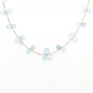 K18YG アクアマリン ネックレス