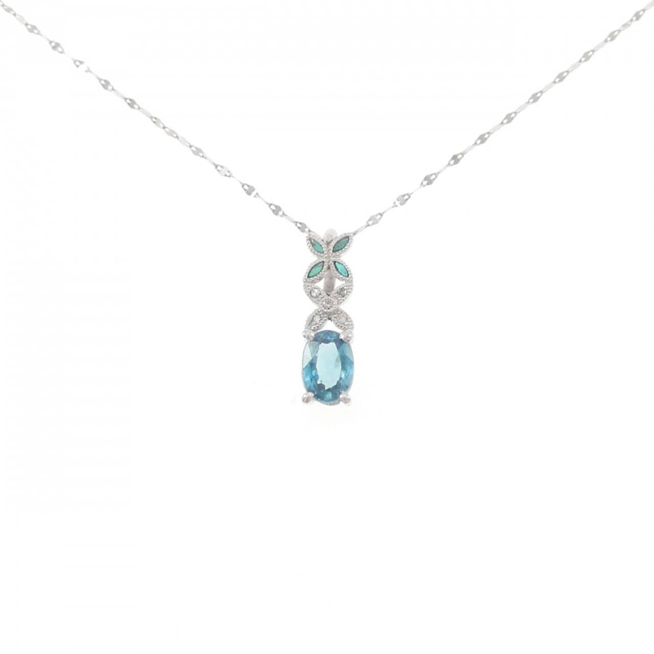 PT900/PT850 ジルコン ネックレス 1.31CT