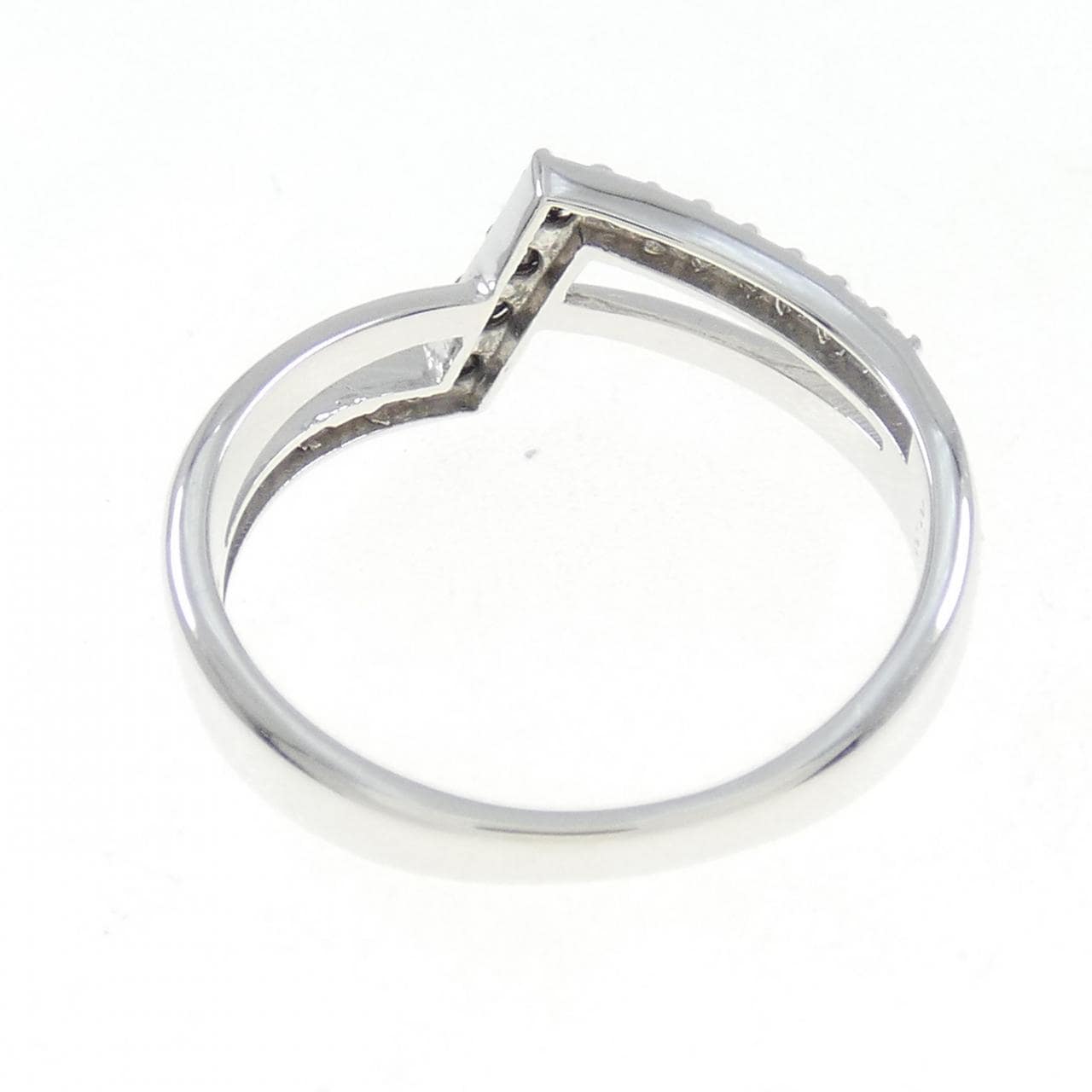 K18WG ダイヤモンド リング 0.12CT