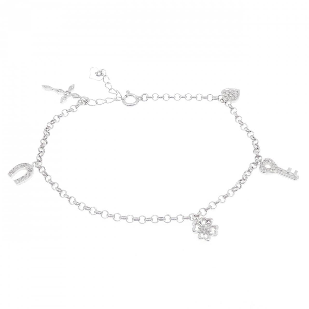 K18WG ダイヤモンド ブレスレット 0.23CT