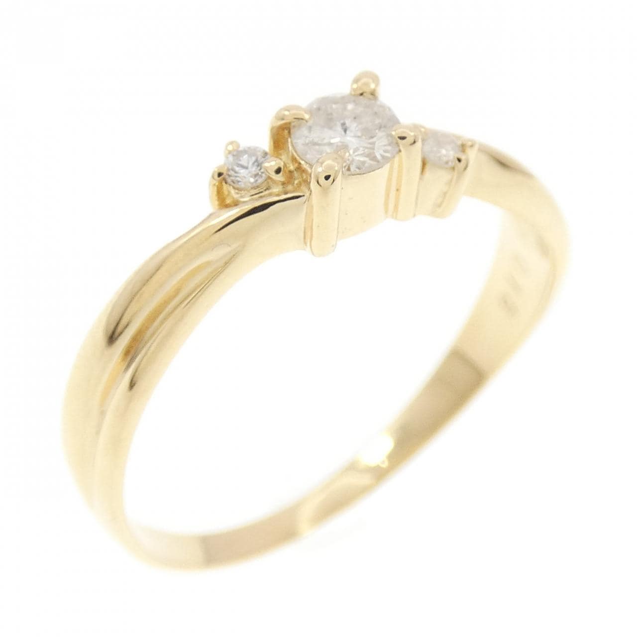 K18YG ダイヤモンド リング 0.15CT