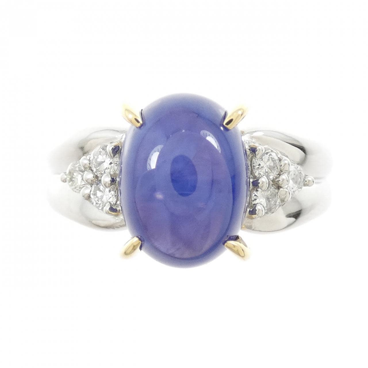 クレサンベール 合成スターサファイヤ リング 4.17CT