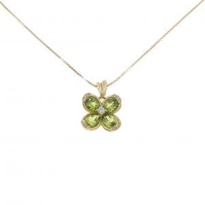 K18YG ペリドット ネックレス 4.73CT