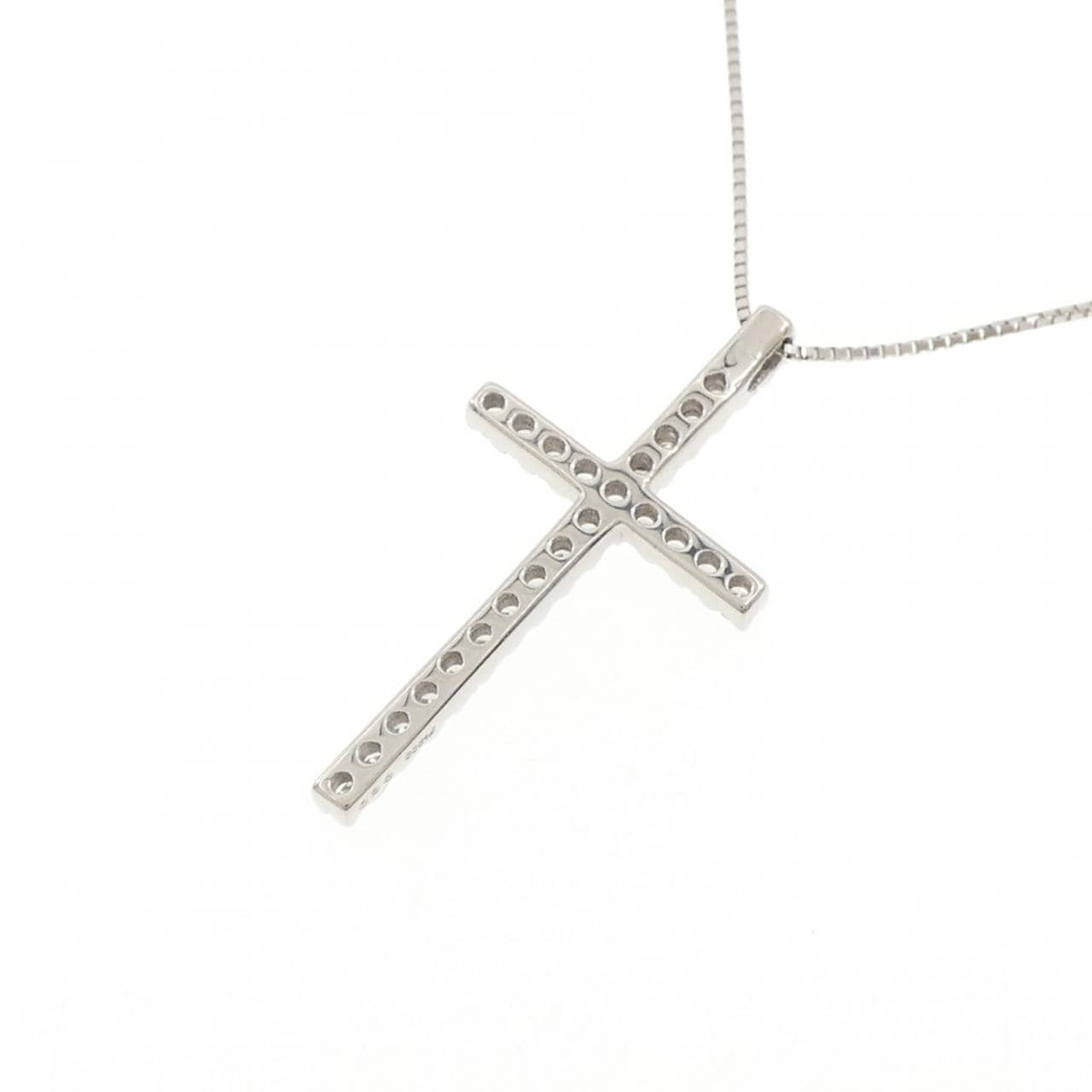 PT900/PT850 クロス ダイヤモンド ネックレス 0.50CT