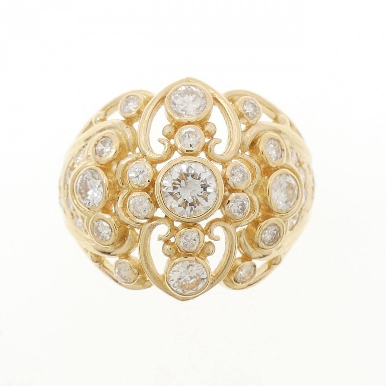 K18YG ダイヤモンド リング 1.01CT