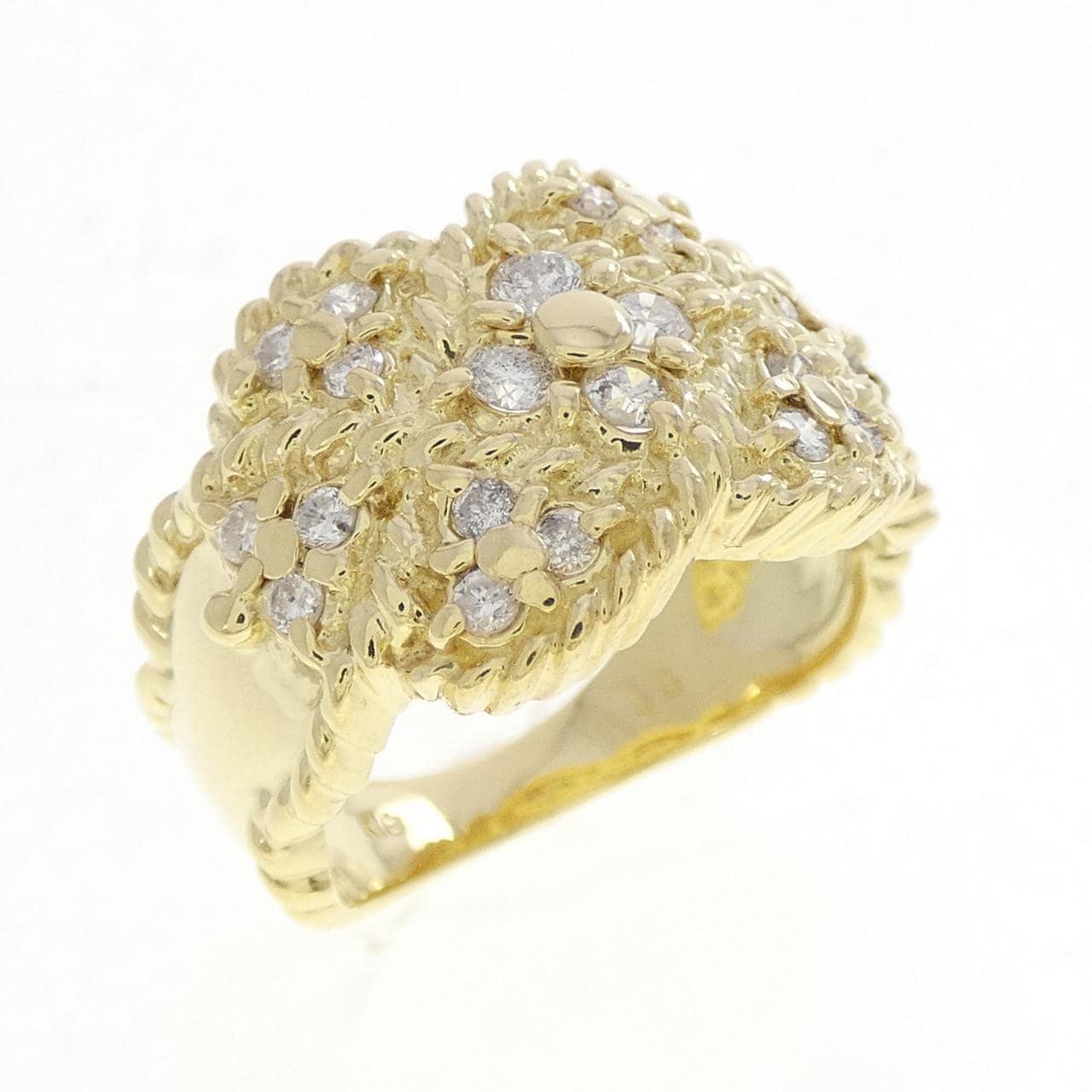 K18YG ダイヤモンド リング 0.6CT