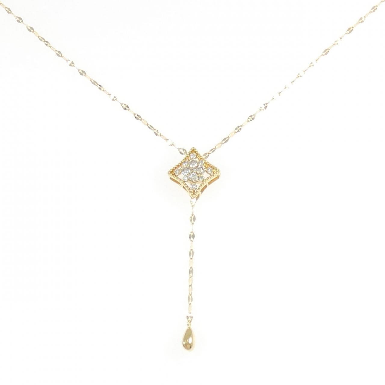 K18YG ダイヤモンド ネックレス 0.20CT