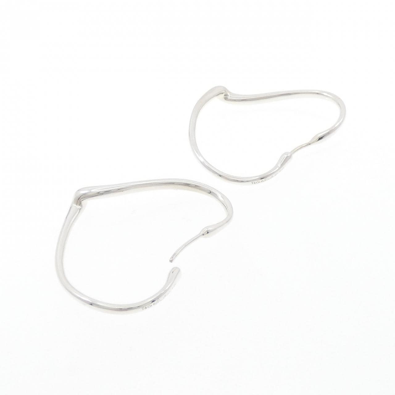 TIFFANY open heart hoop earrings