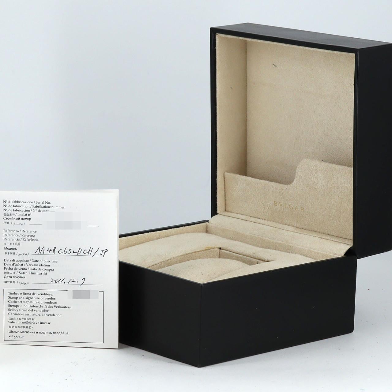 【ノーメンテナンス特価】ブルガリ アショーマクロノ JAPAN LIMITED AA48SCH/AA48C6SLDCH/JP SS 自動巻