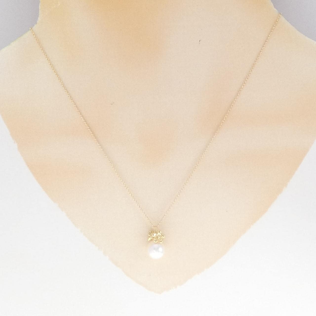 タサキ フラワー×バタフライ アコヤパール ネックレス 8.8mm