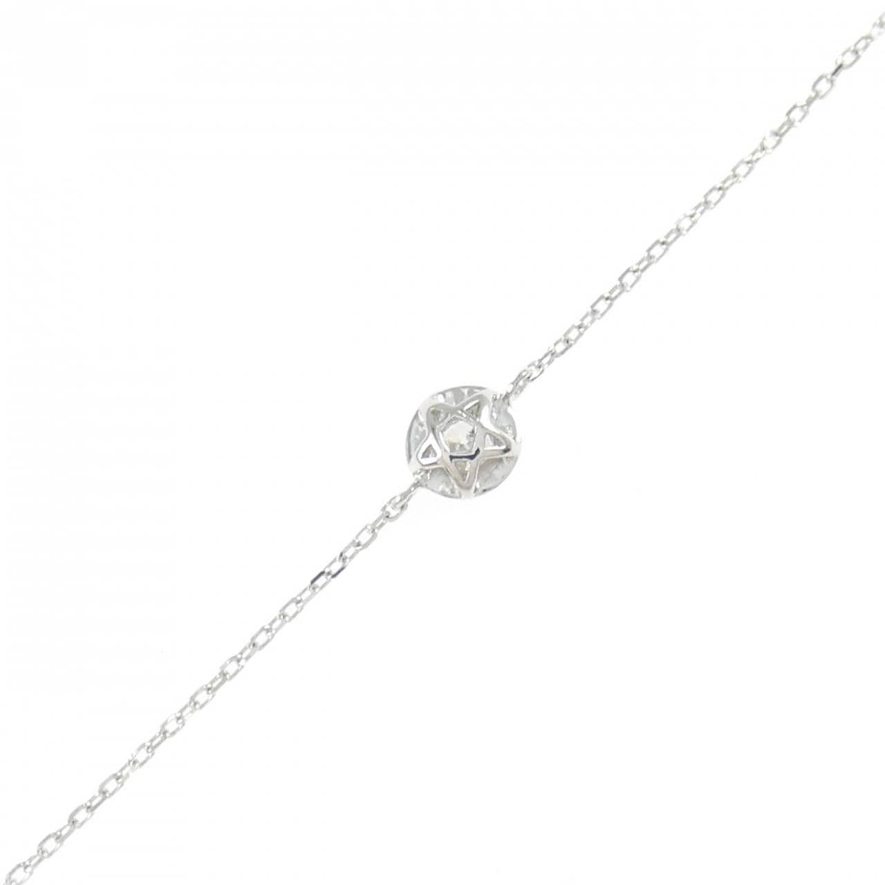 K18WG ダイヤモンド ブレスレット 0.084CT