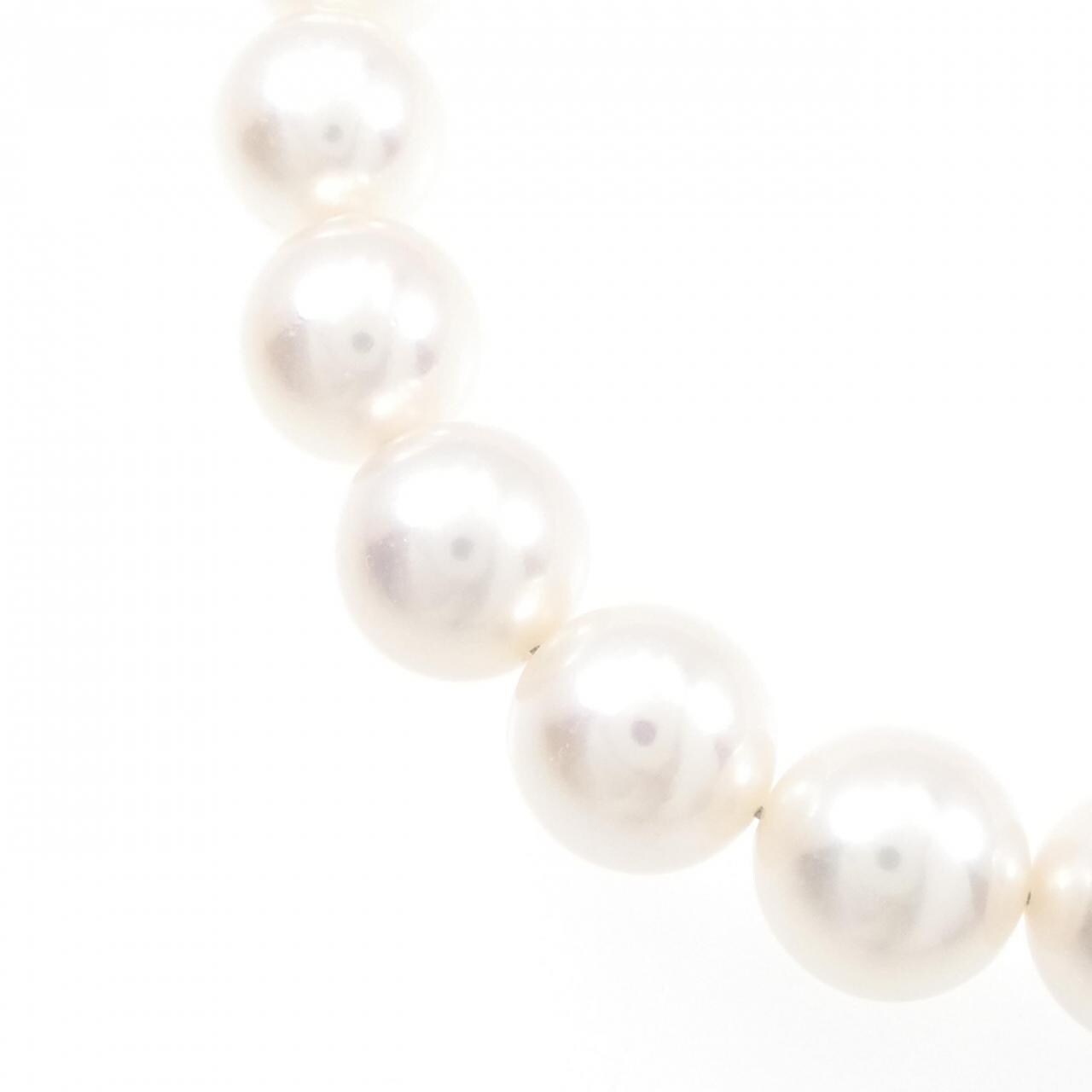 [BRAND NEW] Silver Clasp Akoya Pearl Necklace 8.5-9mm