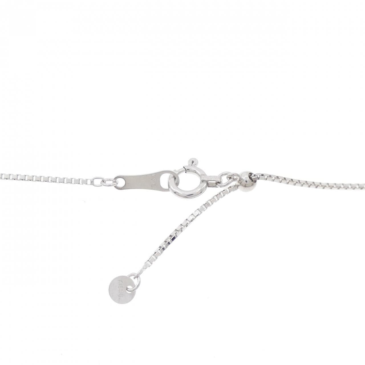 K18WG ダイヤモンド ネックレス 1.00CT
