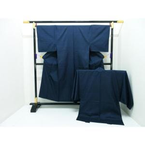 【未使用品】男物　【本場奄美大島紬】証紙付　１００山　きもの・長襦袢　２点セット