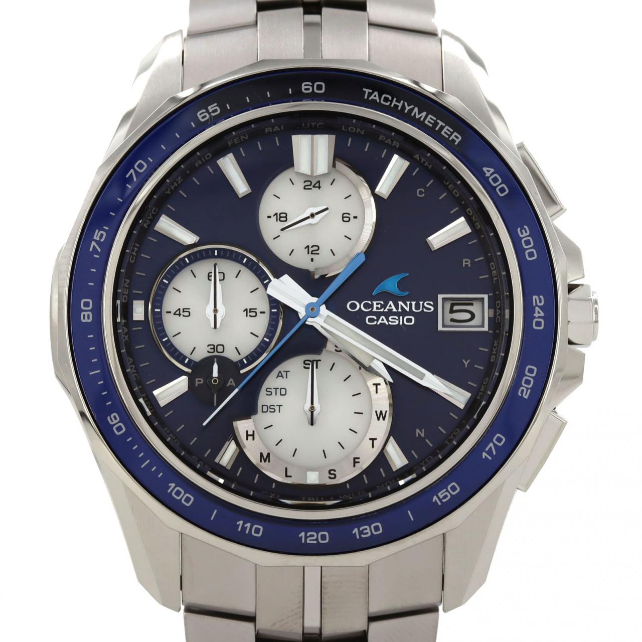 【新品】カシオ オシアナス ソーラー電波 OCW-S7000F-2AJF TI ソーラークォーツ