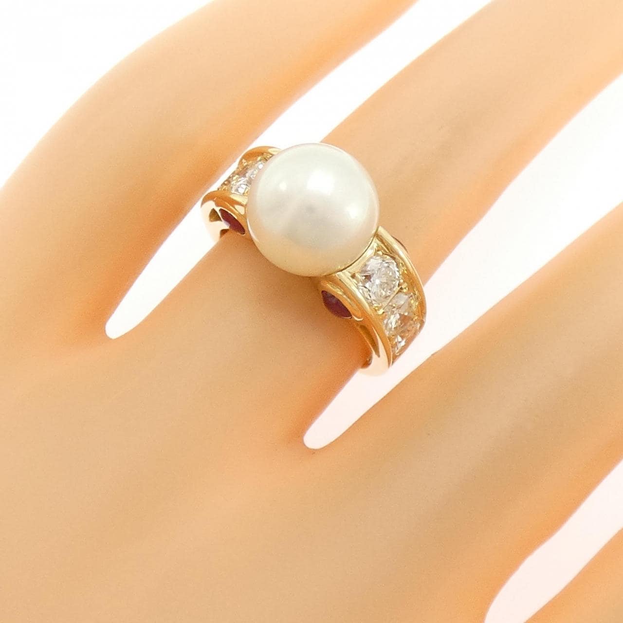 K18YG Akoya Pearl Ring 9.7mm