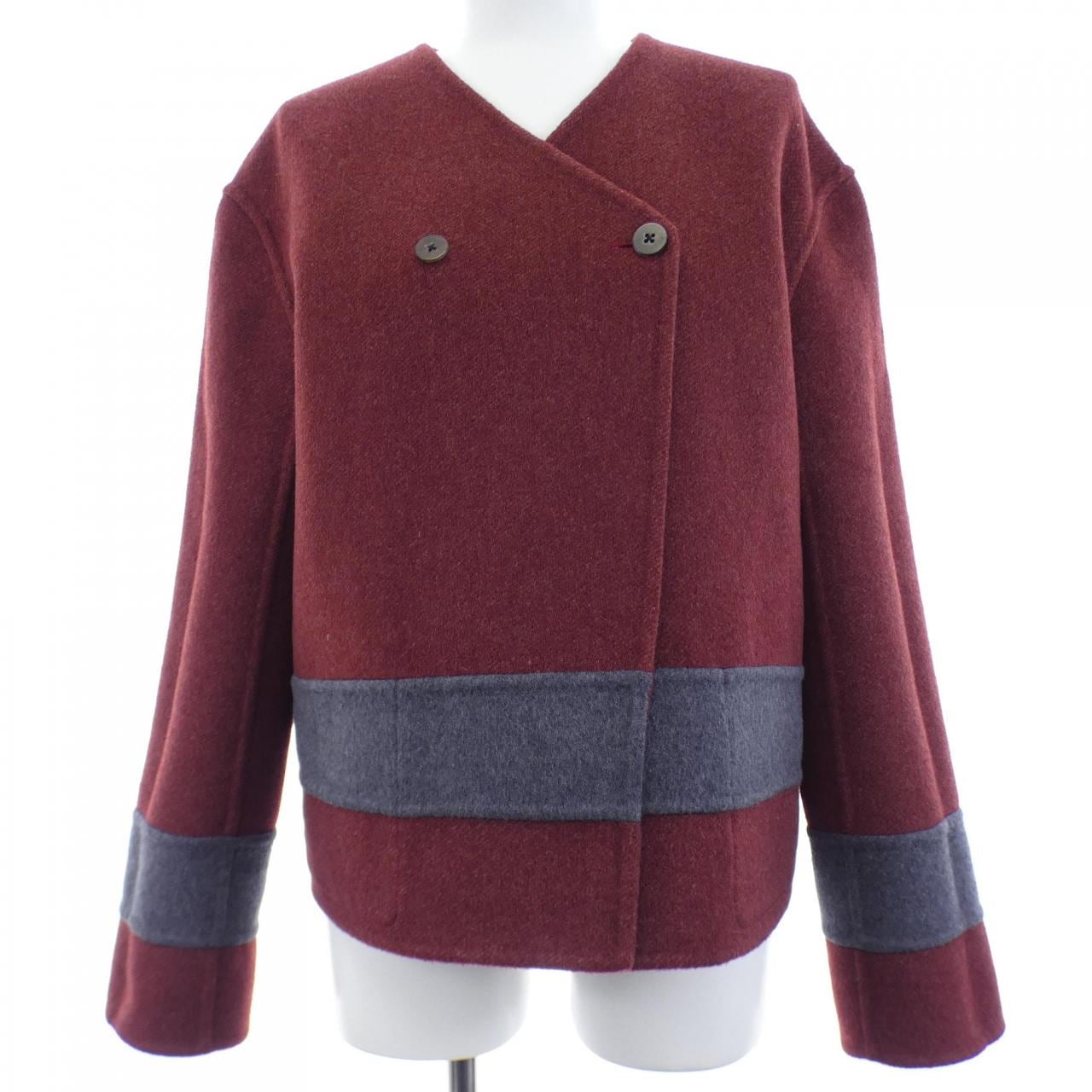 エルメス HERMES *77-7101 ノーカラージャケット