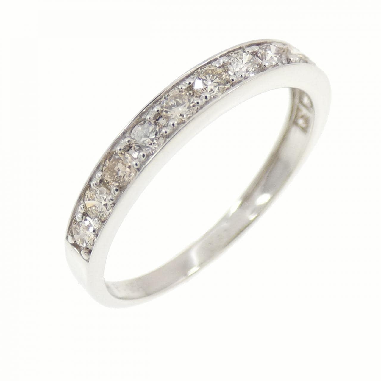 PT950 ハーフエタニティ ダイヤモンド リング 0.30CT