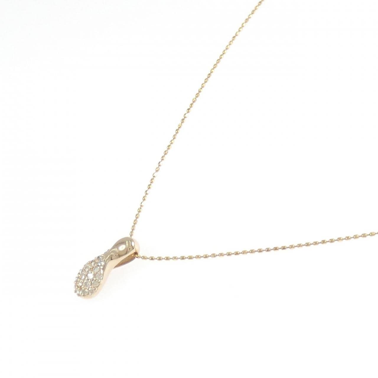 K18PG ダイヤモンド ネックレス 0.19CT