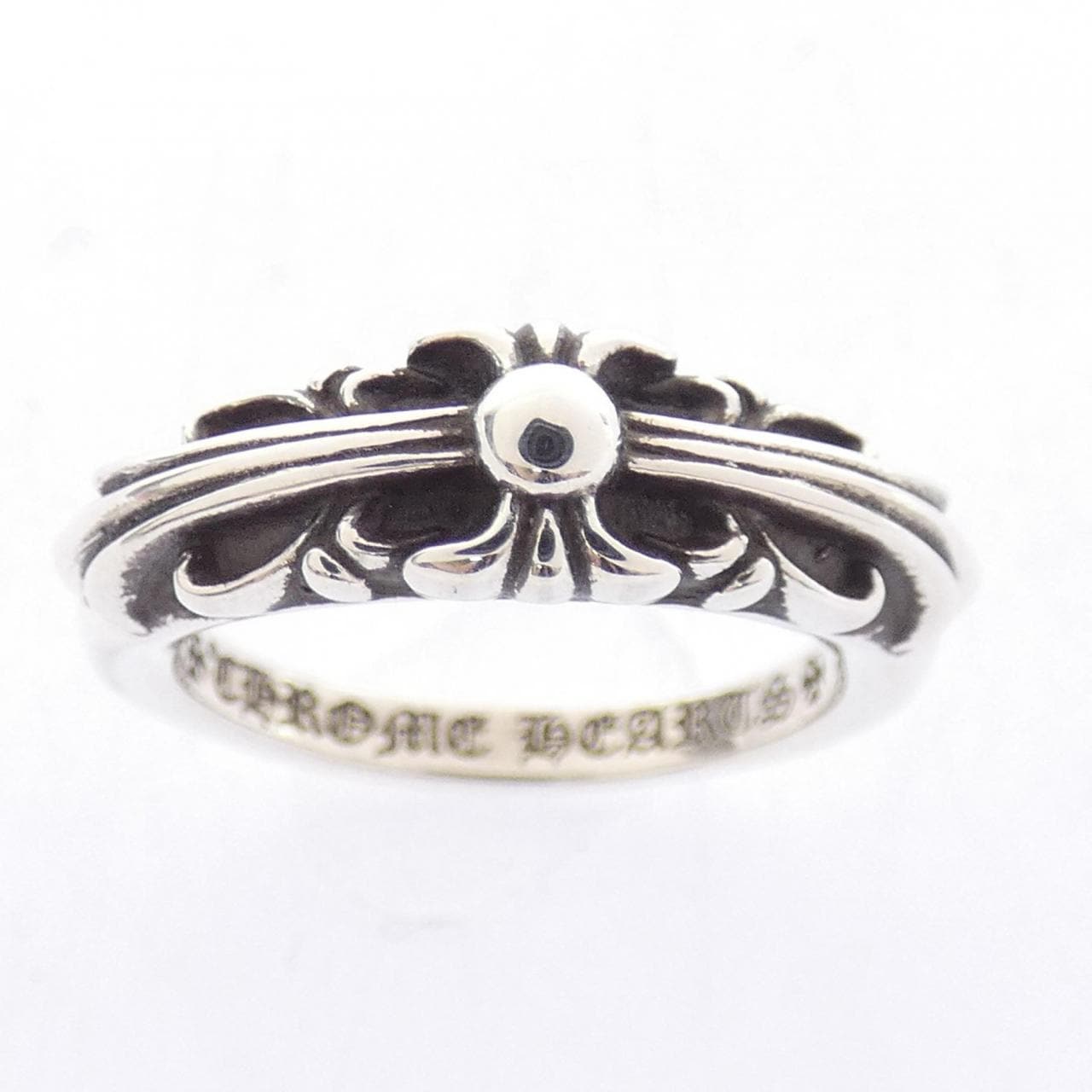 クロムハーツ CHROME HEARTS BABY CLSC FLORAL CRS ベイビークラシックフローラルクロス 207146023SLVXXX001 RING