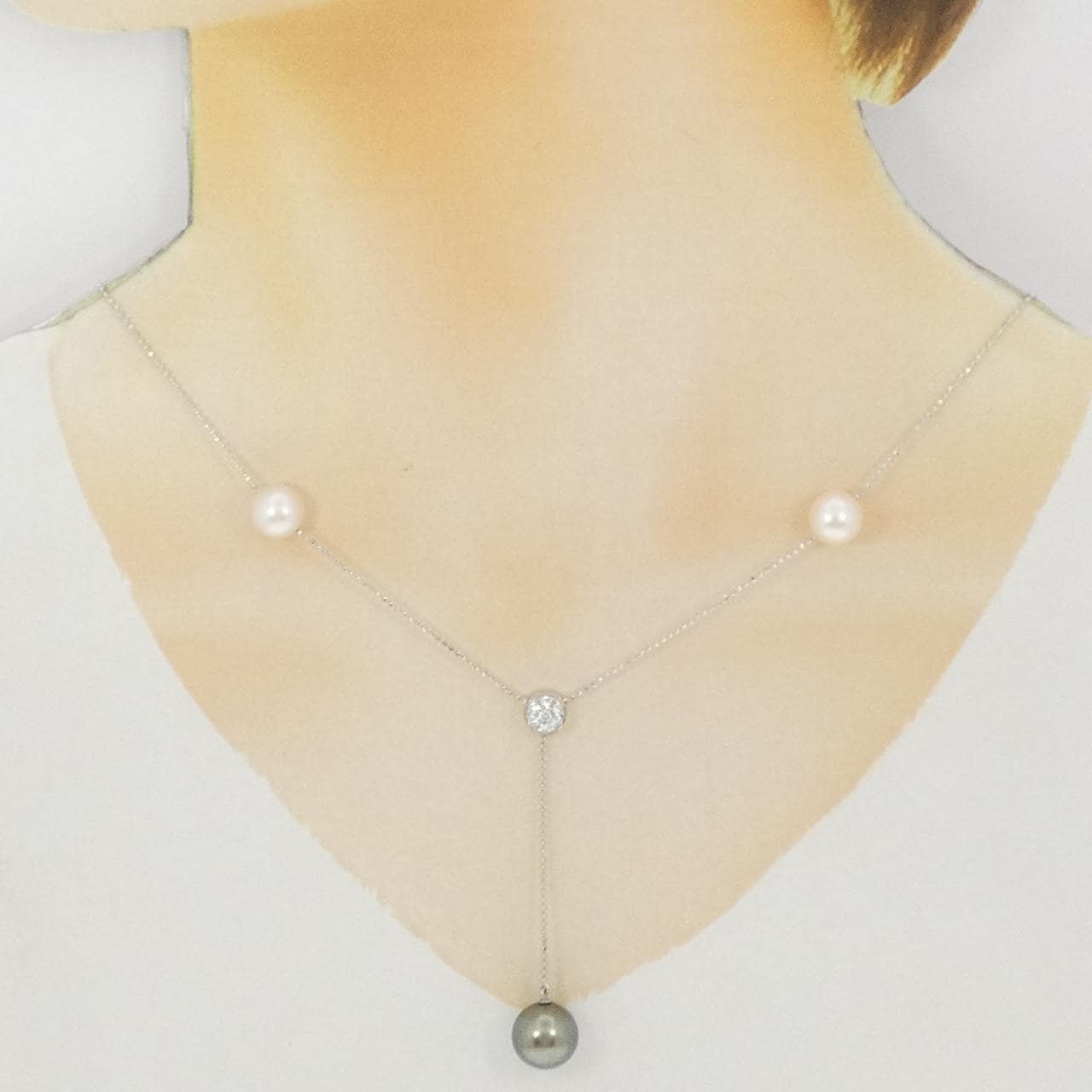 K18WG パール ネックレス