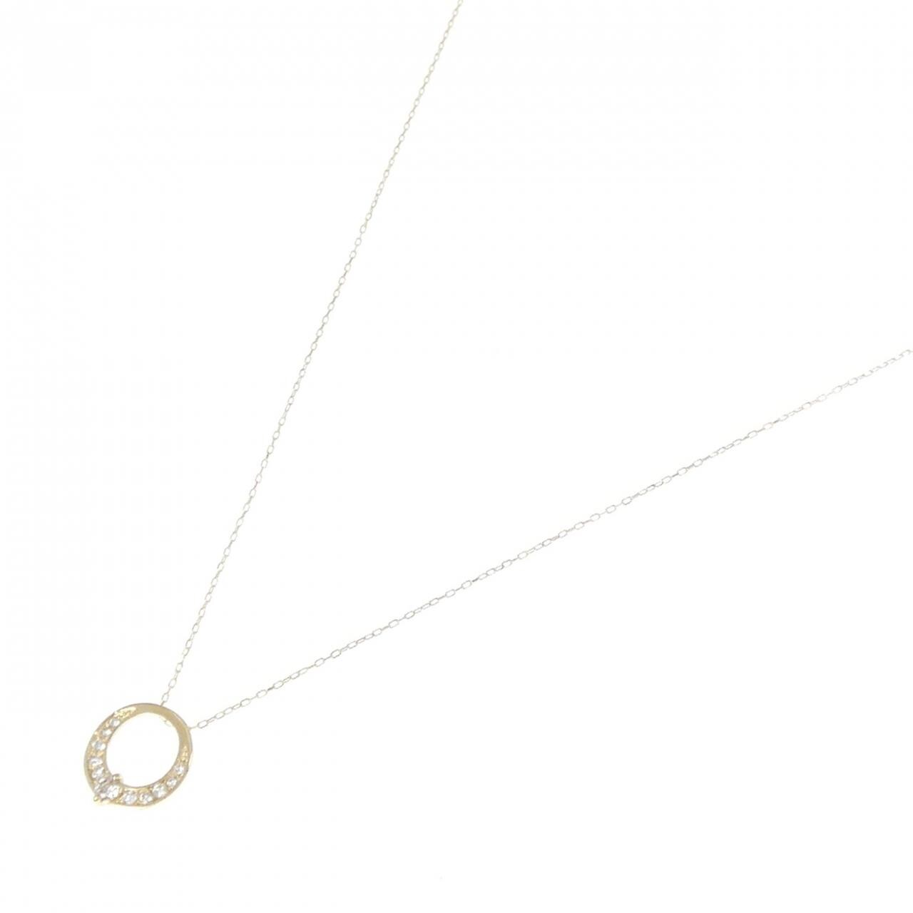K18YG ダイヤモンド ネックレス 0.10CT
