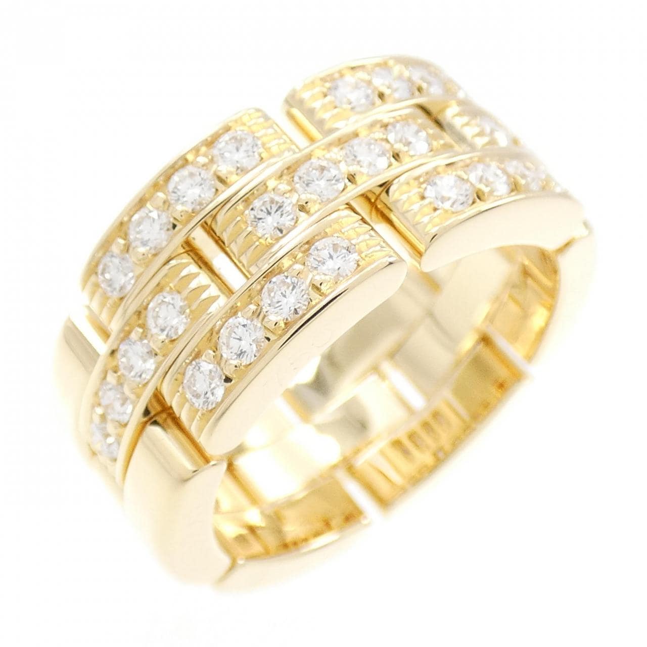 Cartier Maillon panthère half diamond ring