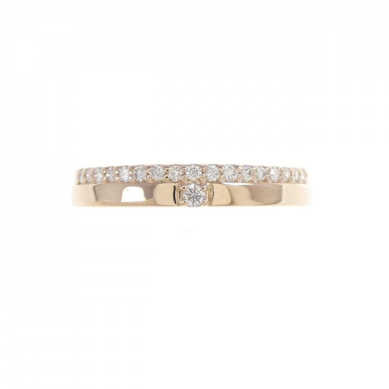 K18PG ダイヤモンド リング 0.13CT