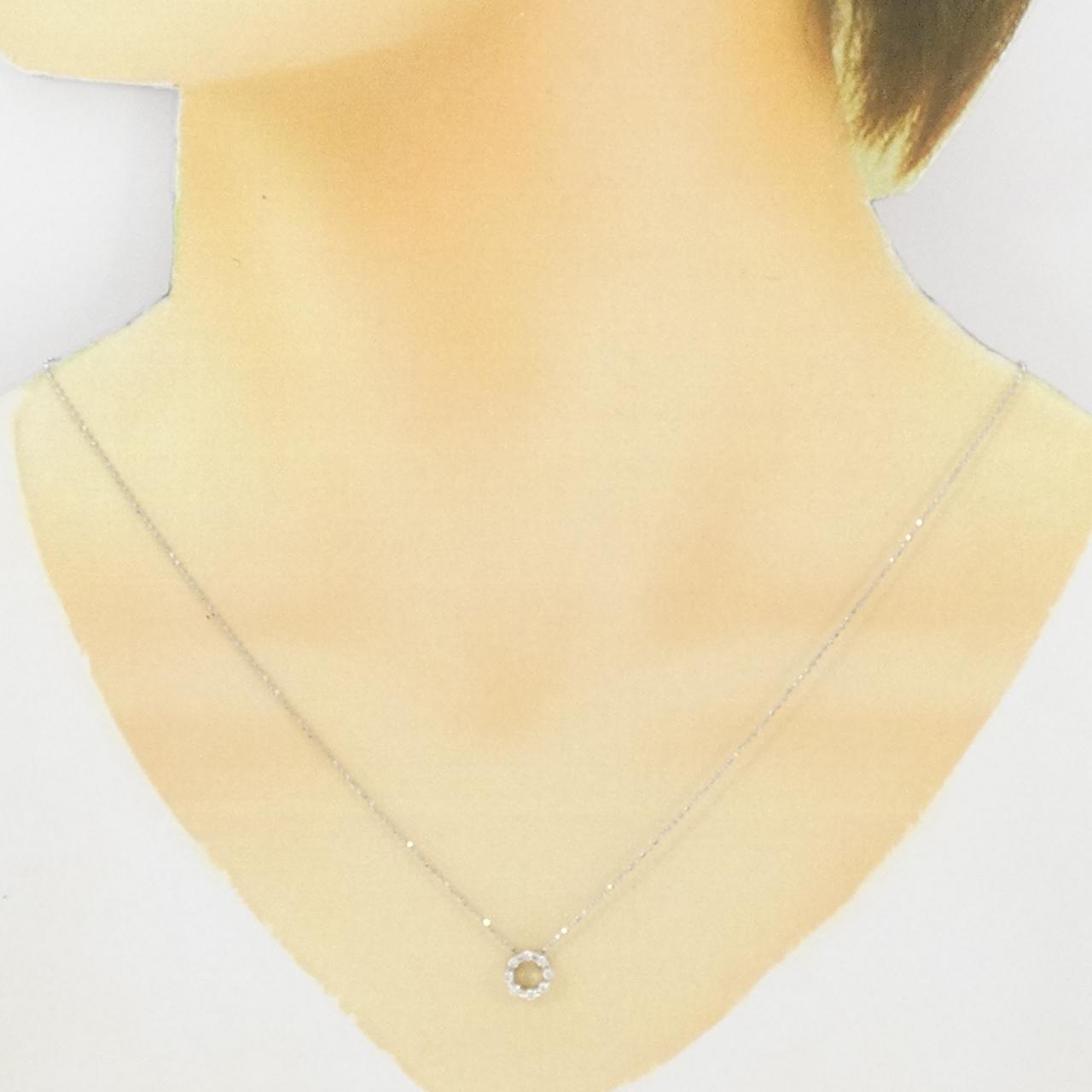 K18WG ダイヤモンド ネックレス 0.11CT