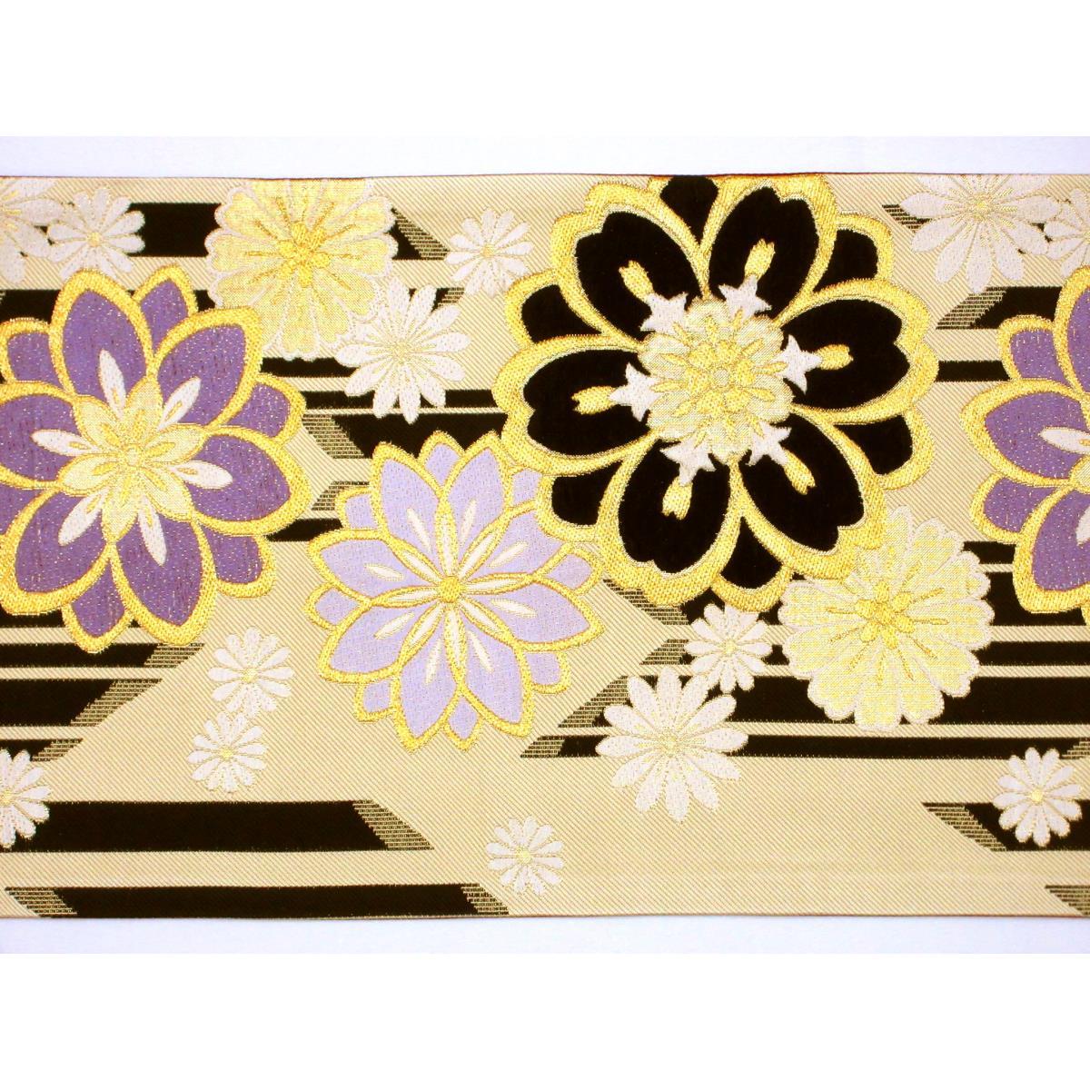 袋帯　モール入り　芯なし仕立