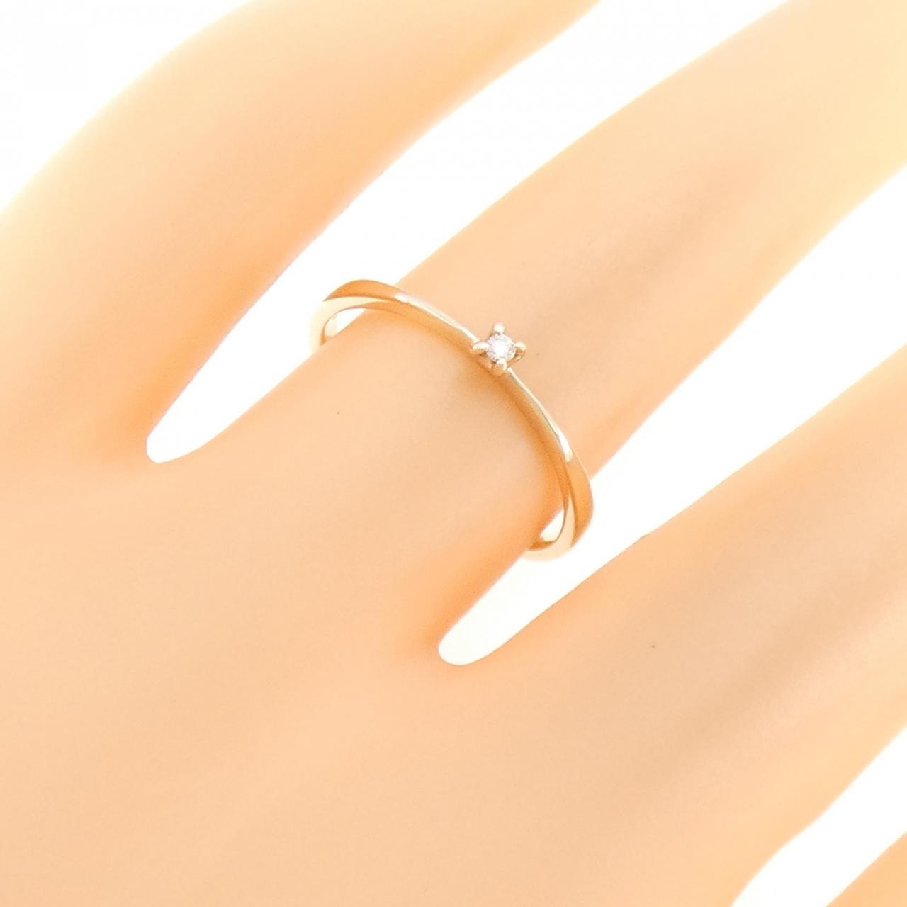 アガット ダイヤモンド リング 0.014CT