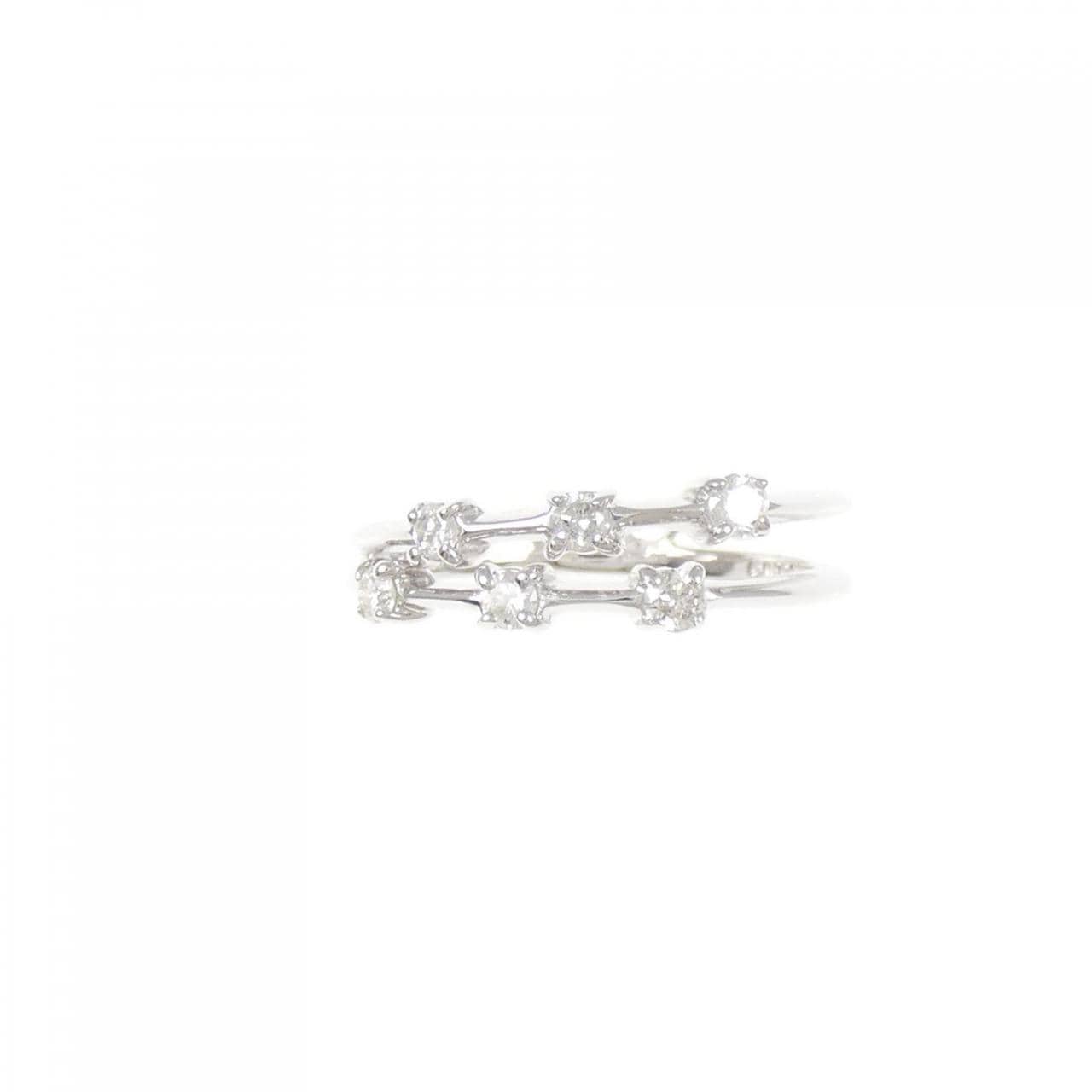 K14WG ダイヤモンド リング 0.20CT