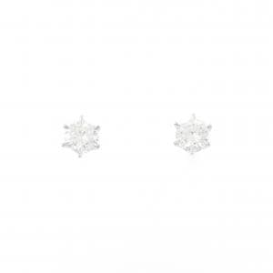 【新品】PT900 ダイヤモンド ピアス 0.336CT 0.335CT F VS2 VG
