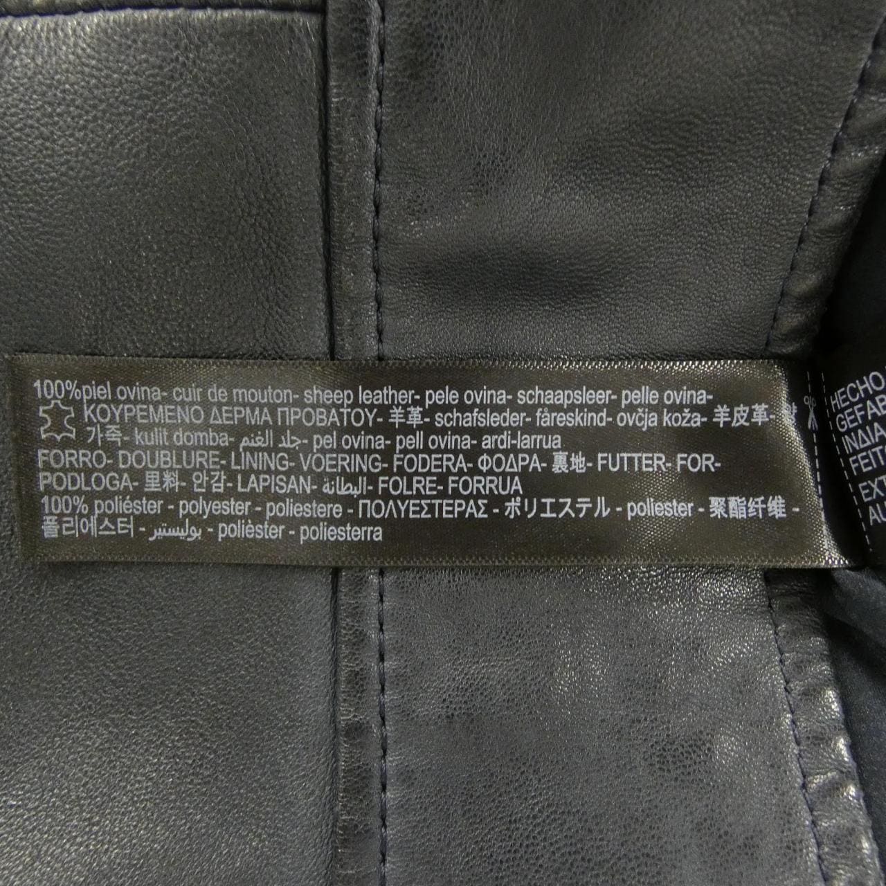 massimodutti レザーライダースジャケット