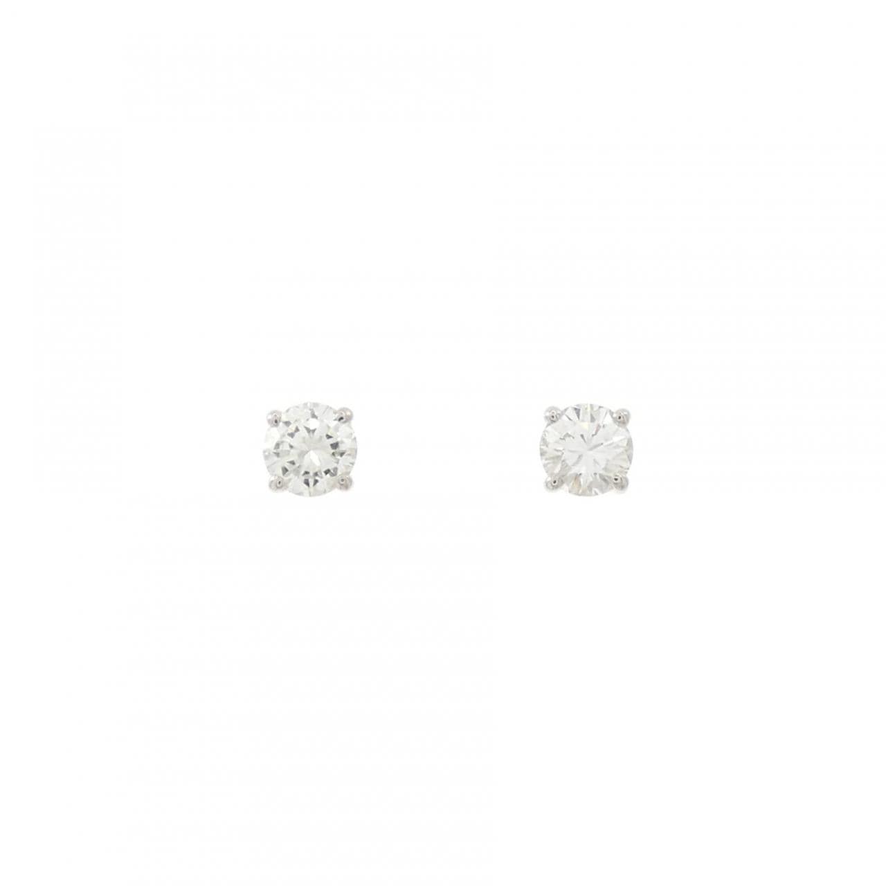 PT900 ダイヤモンド ピアス 0.216CT 0.217CT I VS1-SI1 Good-Fair