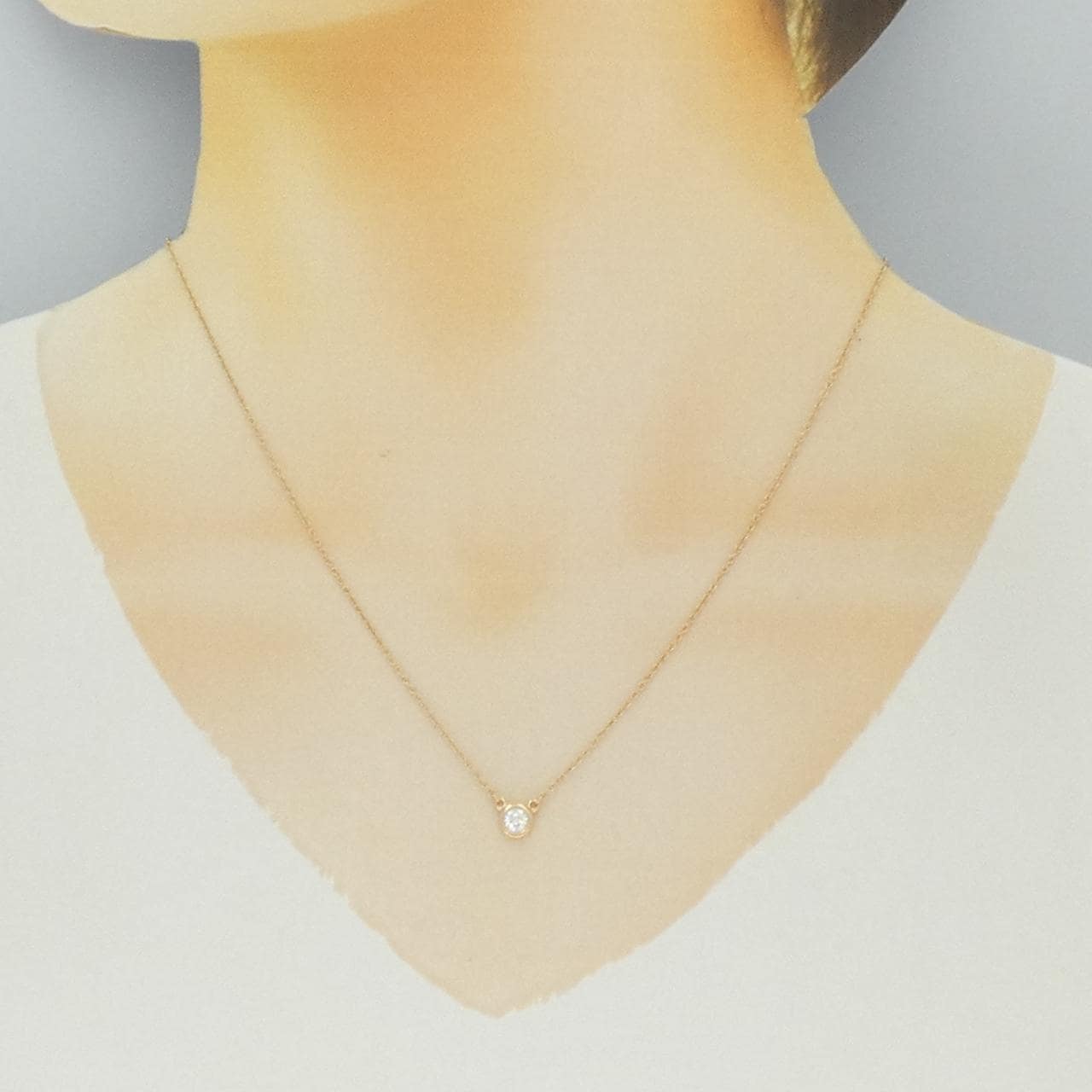 ティファニー バイザヤード ネックレス 0.17CT