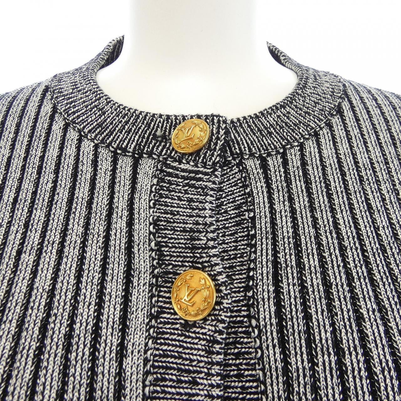 ルイヴィトン LOUIS VUITTON リブドニットトランペット FMKC97LJ3 カーディガン