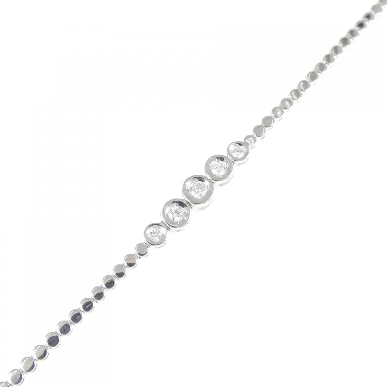 K18WG ダイヤモンド ブレスレット 0.25CT