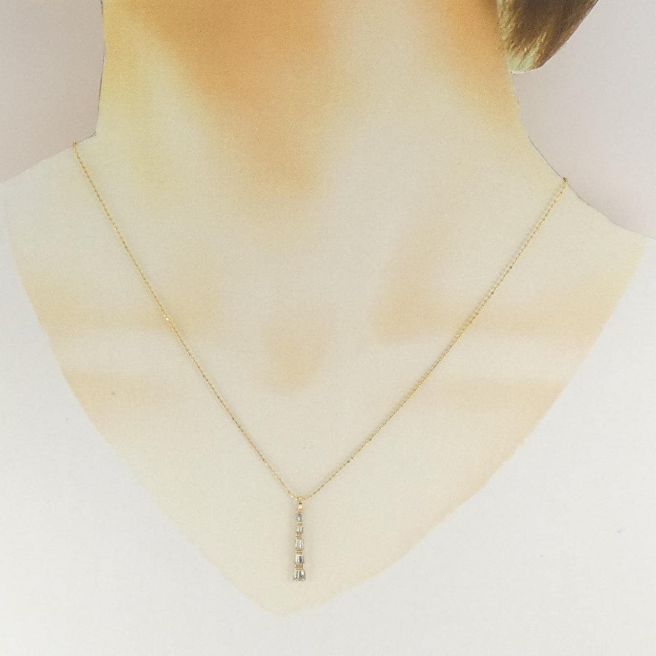 K18YG ダイヤモンド ネックレス 0.32CT