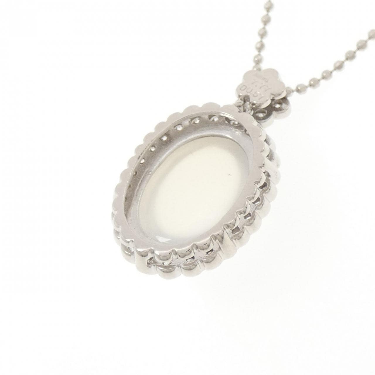K18WG ムーンストーン ネックレス 7.77CT