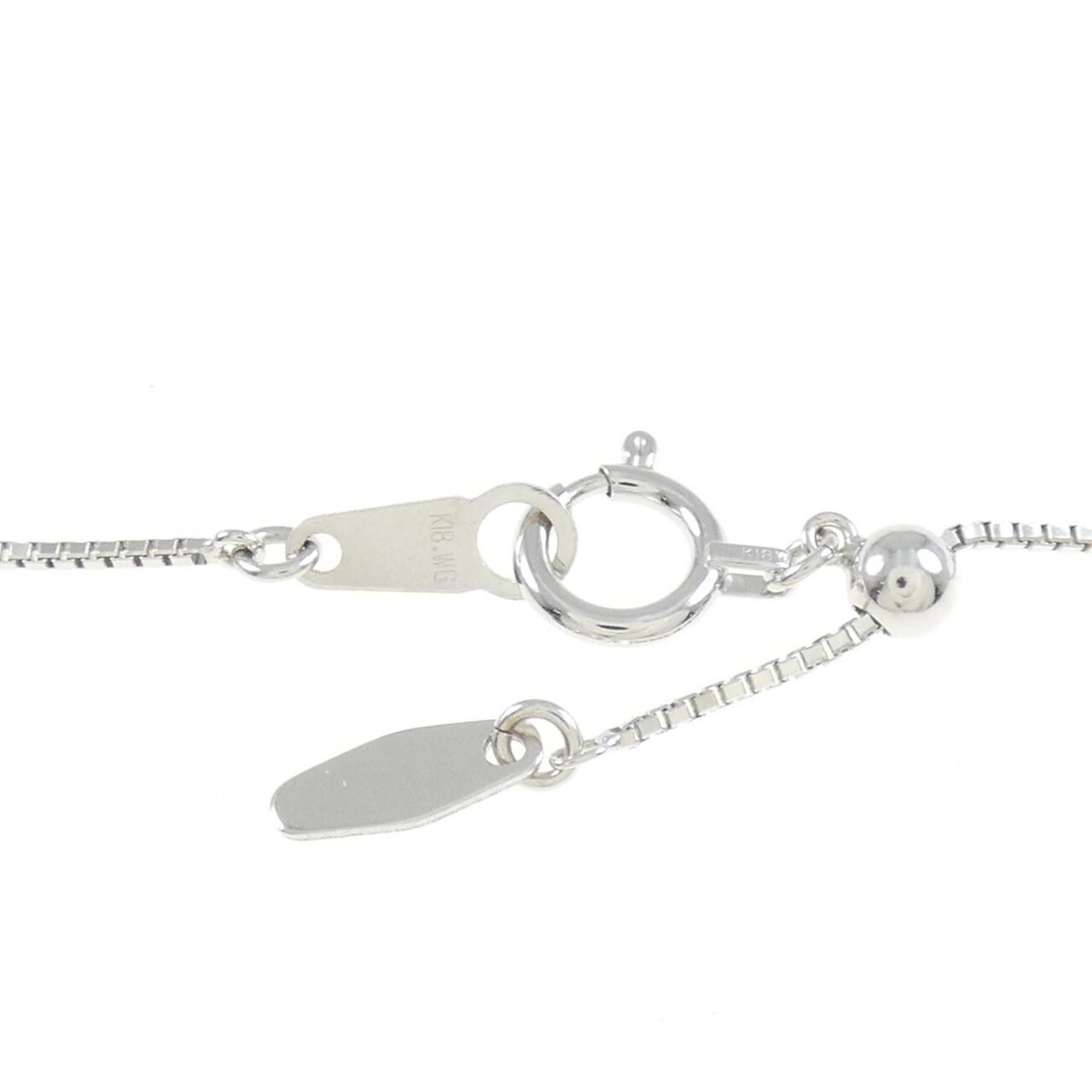 K18WG ダイヤモンド ネックレス 1.00CT