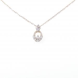 K18PG ダイヤモンド ネックレス 0.10CT