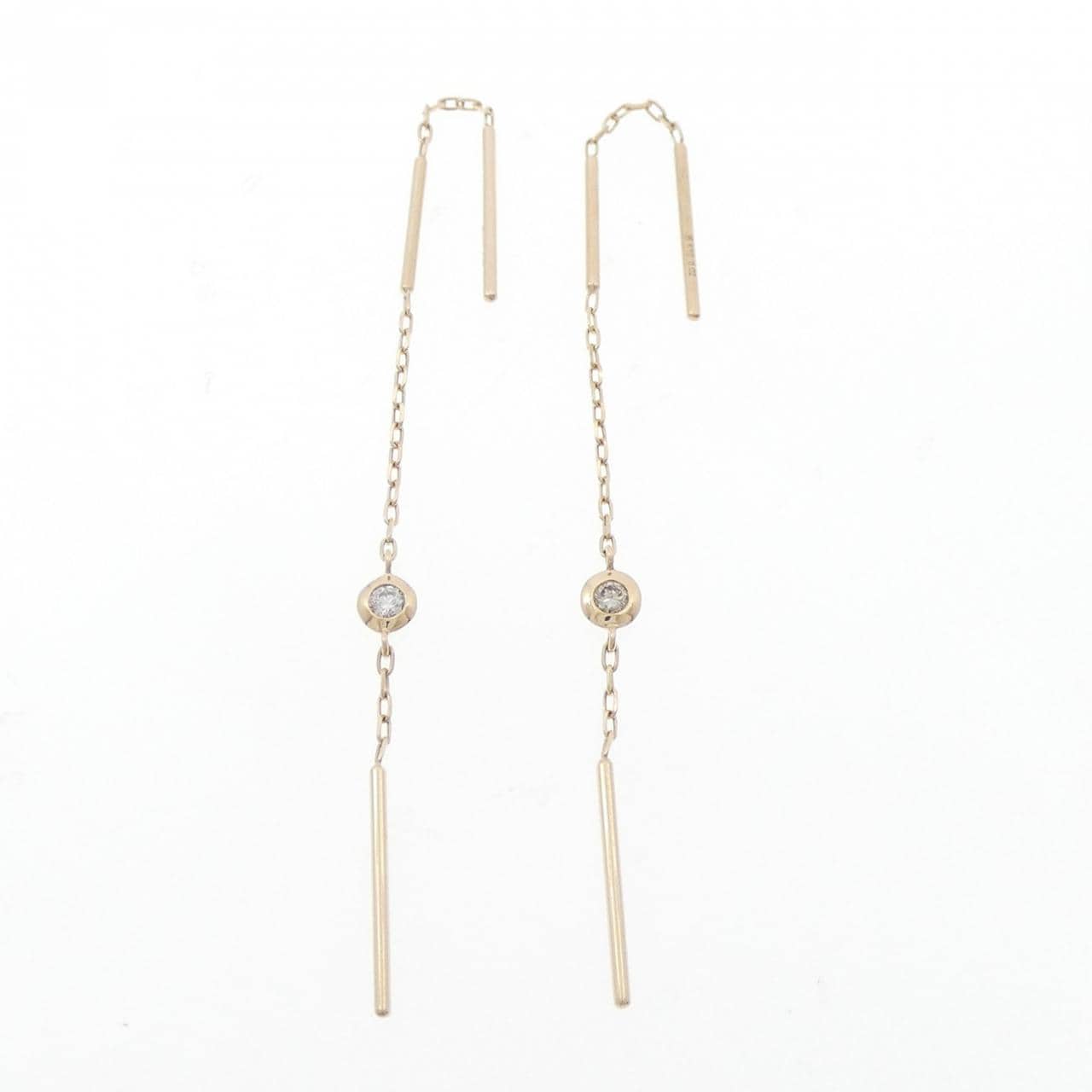 Hirotaka Toggle Chain Earrings 0.04CT