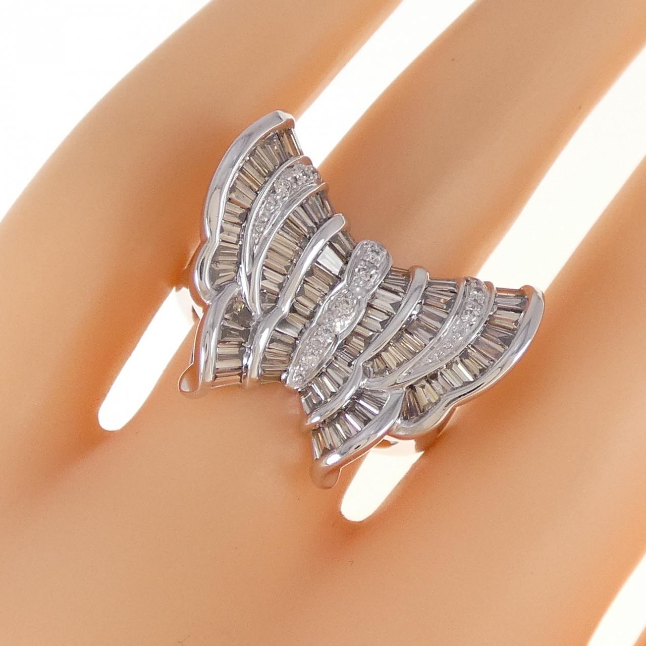 K18WG ダイヤモンド リング 1.65CT