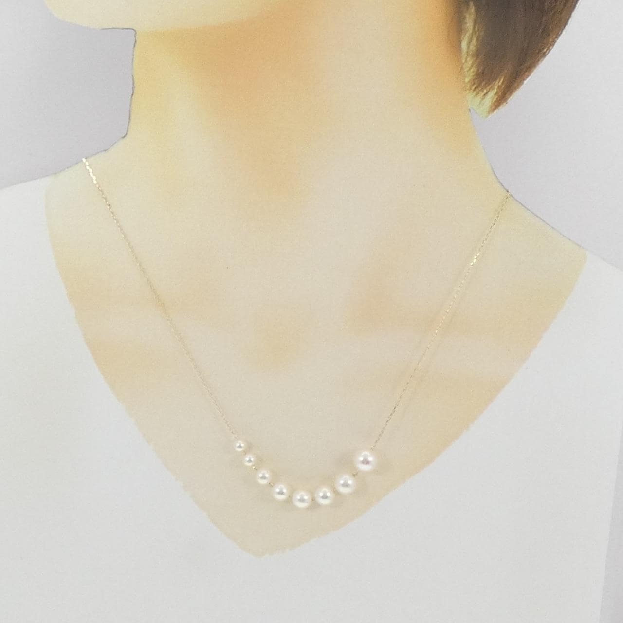 K18YG アコヤパール ネックレス